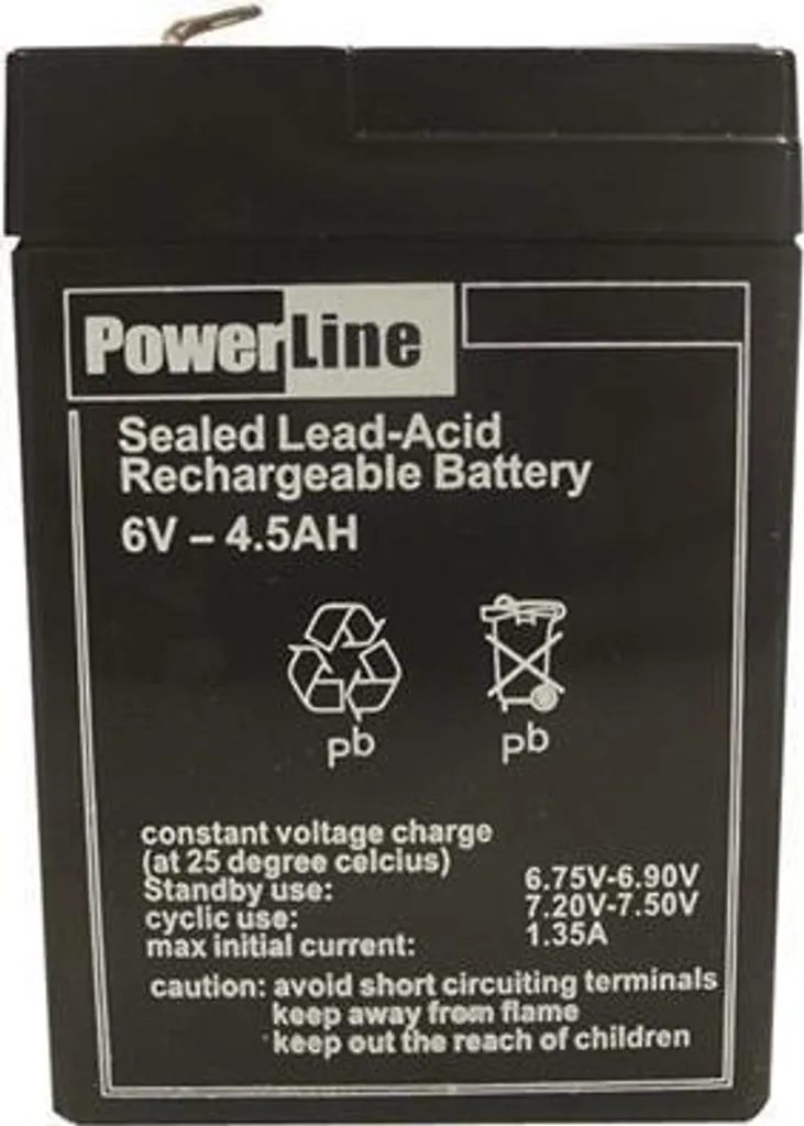 Batterie de Secours 6V 4,5Ah pour Projecteur IVT 87668 et Lampe 300121