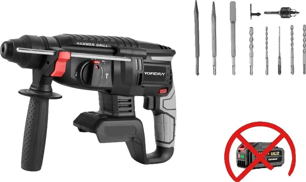 Martello Rotante Brushless Professionale SDS Plus - Solo Corpo UE