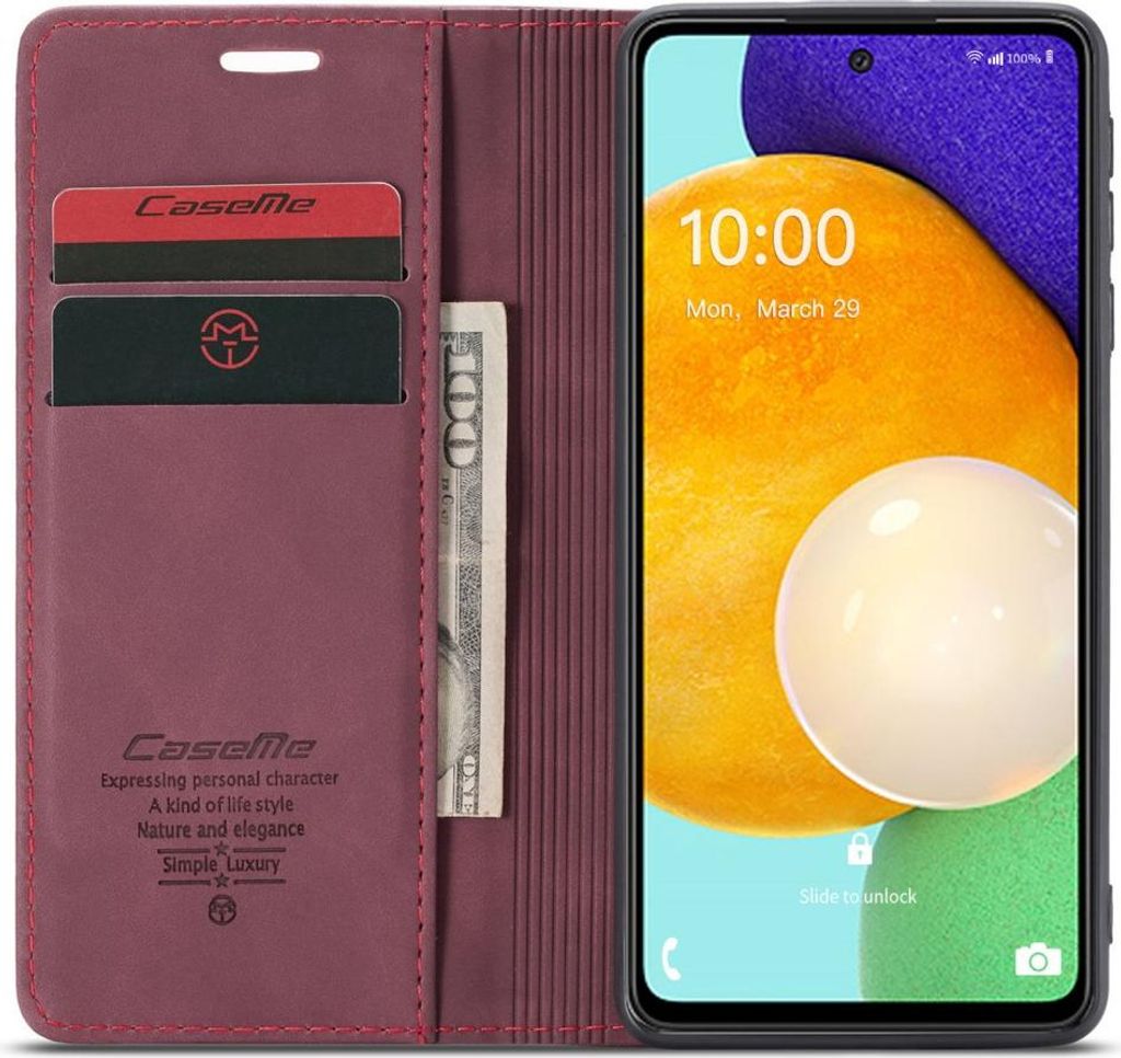 Samsung Galaxy A53 Hülle - CaseMe 013 Klapphülle - Bordeaux