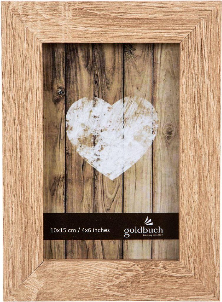 Goldbuch Portraitrahmen Dream natur MDF-Holz 10x15 cm mit Aufsteller