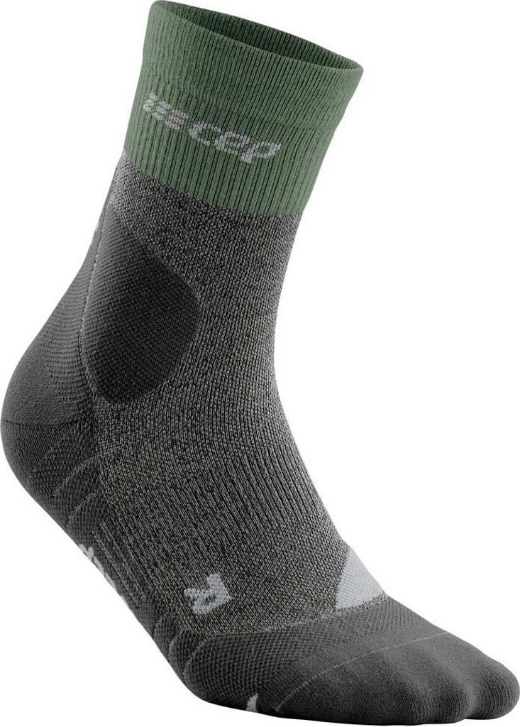 CEP hiking merino* mid-cut socks, men green/grey green/grey V