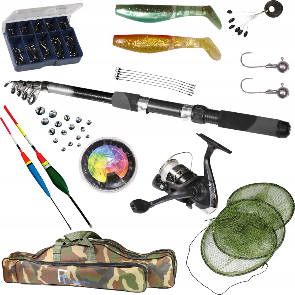 Set de pêche complet 2,40m ZEST-W-22 : canne robuste et moulinet doux