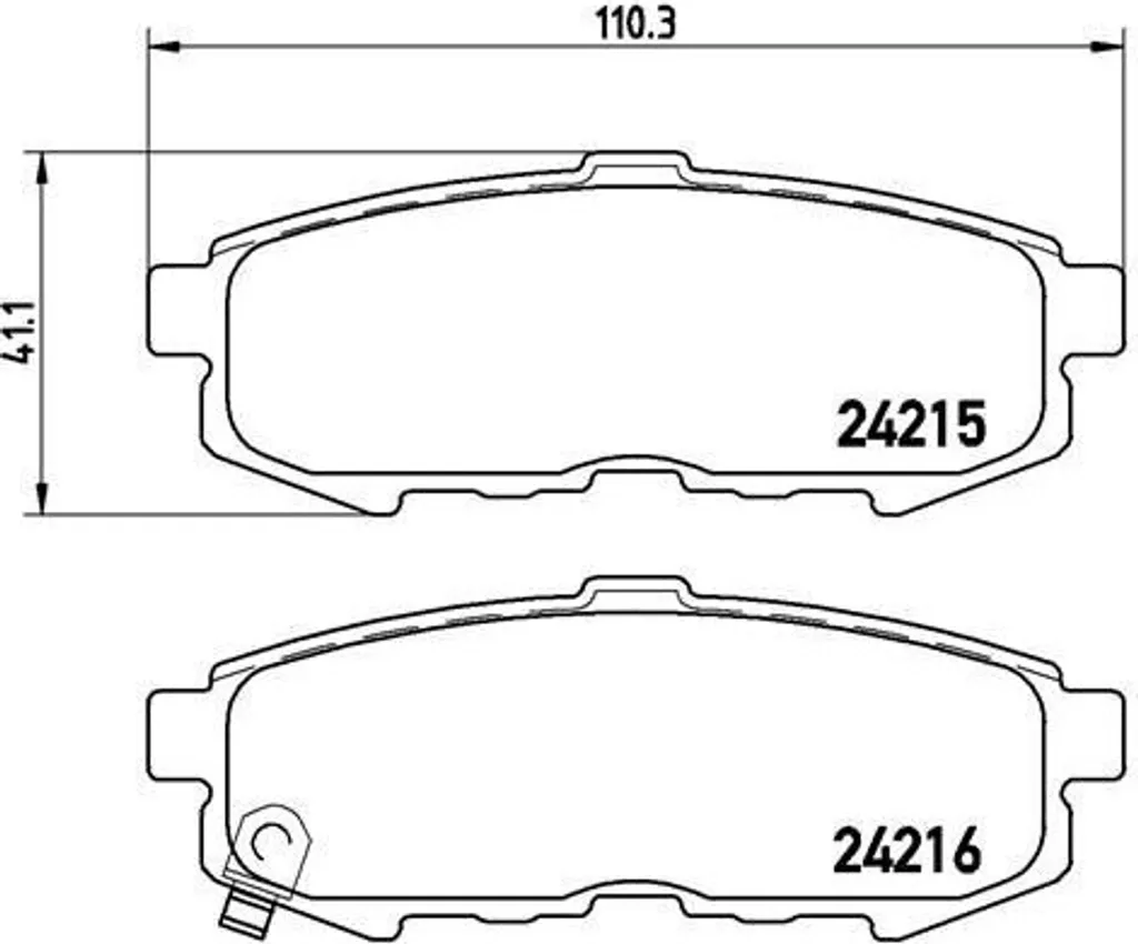 Plaquettes de frein pour Mazda MPV II LW Brembo P 49 042 OE LEY42643Z