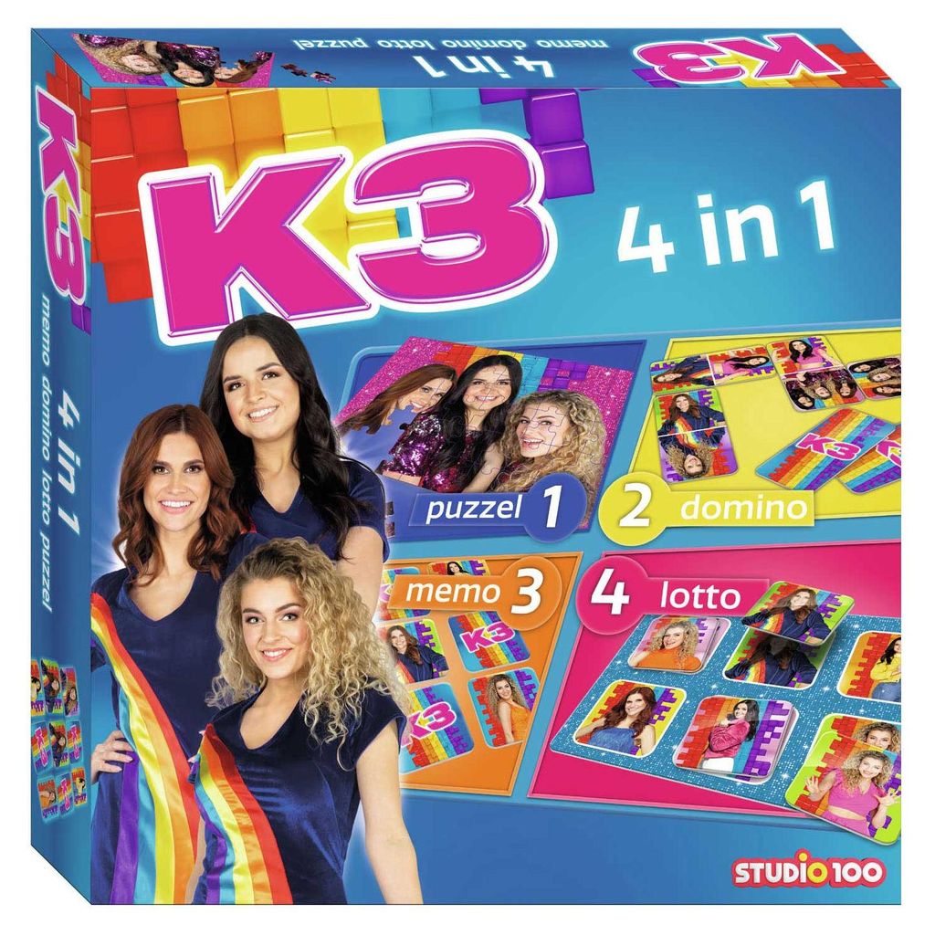 Studio 100 4-in-1 Spielesammlung mit Memo, Puzzle und weiteren Spielen für die ganze Familie