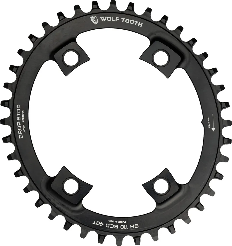 Plateau Gravel Wolf Tooth Elliptique 42 Dents pour Pédalier Shimano