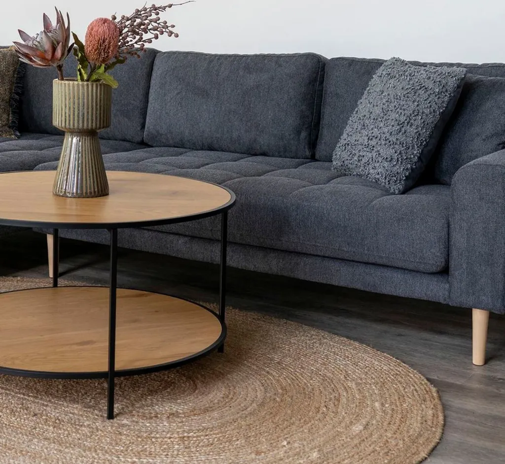 Table d'Appoint Vita pour Tablette et Café - Chêne Robuste et Moderne