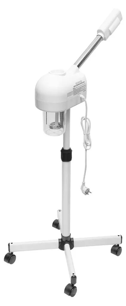 Appareil de vaporisation faciale blanc à brouillard chaud et froid