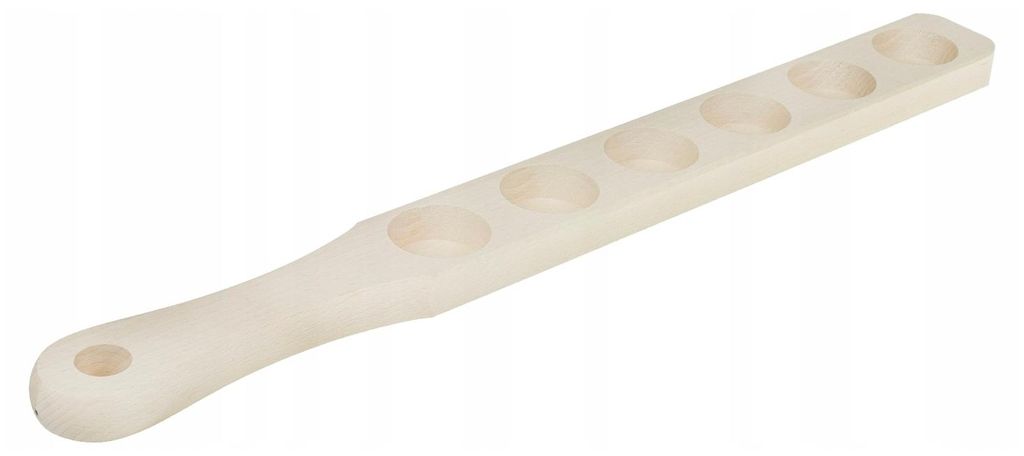 Bukový dřevěný talíř na servírování panáků do sklenic Obrázek produktu 