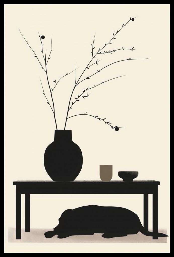 Plakat 40x60cm Entspanne Hund