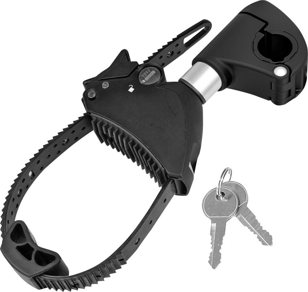 EUFAB Strap Rahmenhalter Fahrrad kurz 12cm Ø 25 + 30 mm