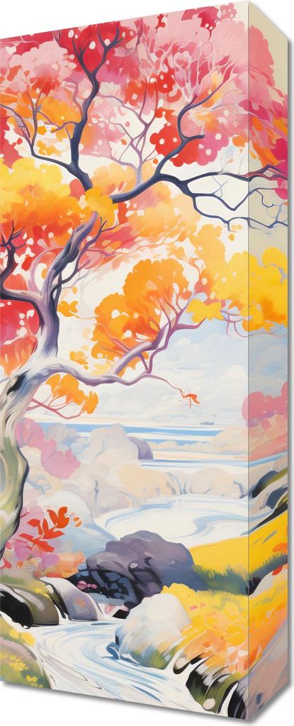 Bild 20x50cm Tänzerische Landschaft