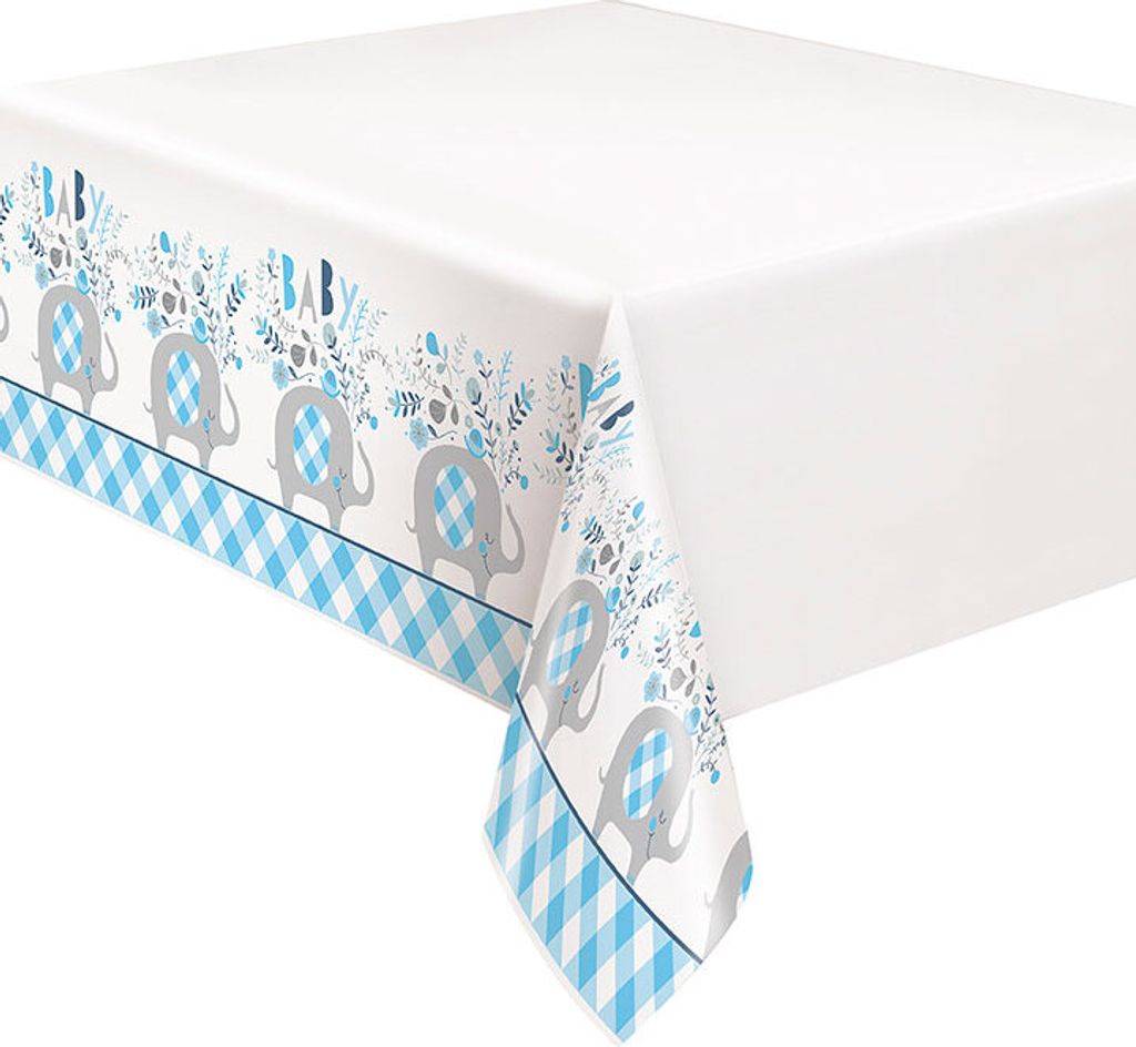 Baby Shower Elefant Junge Tischdecke