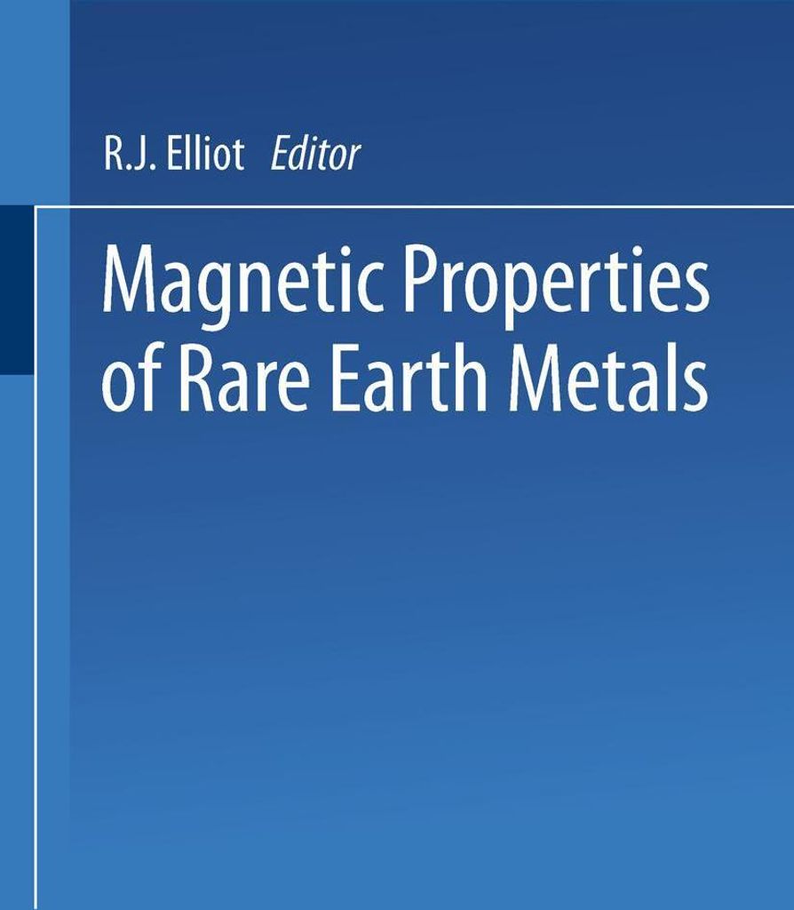Magnetic Properties of Rare Earth Metals