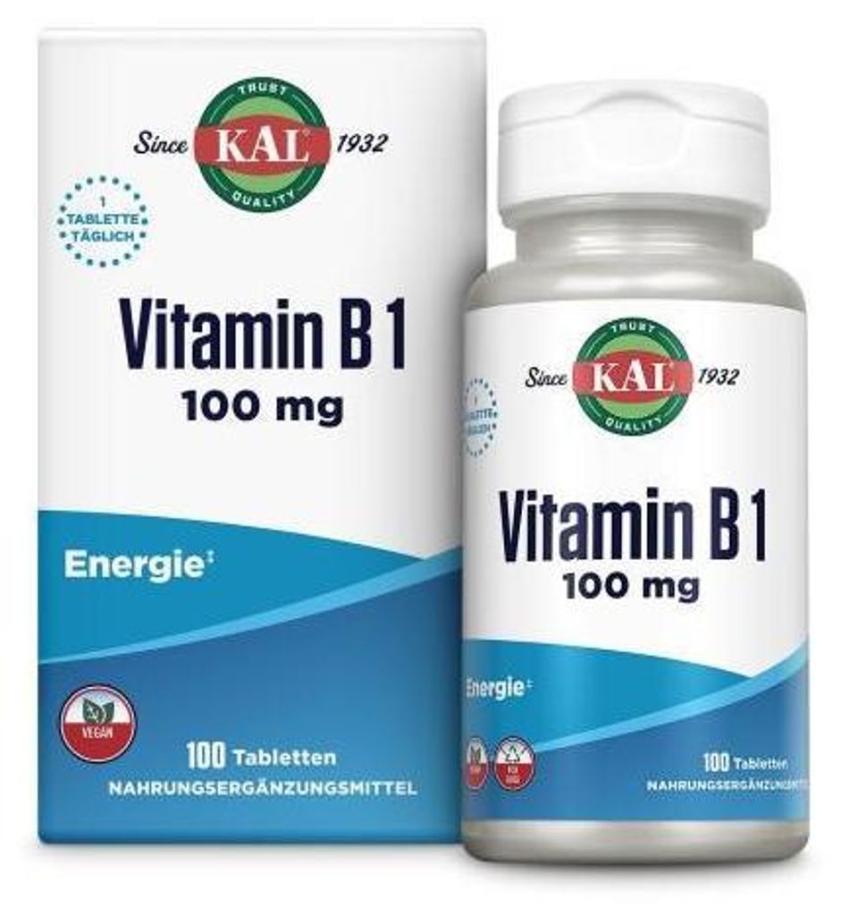 Vitamin B1 Thiamin 100 mg Kal Tabletten 100 St
