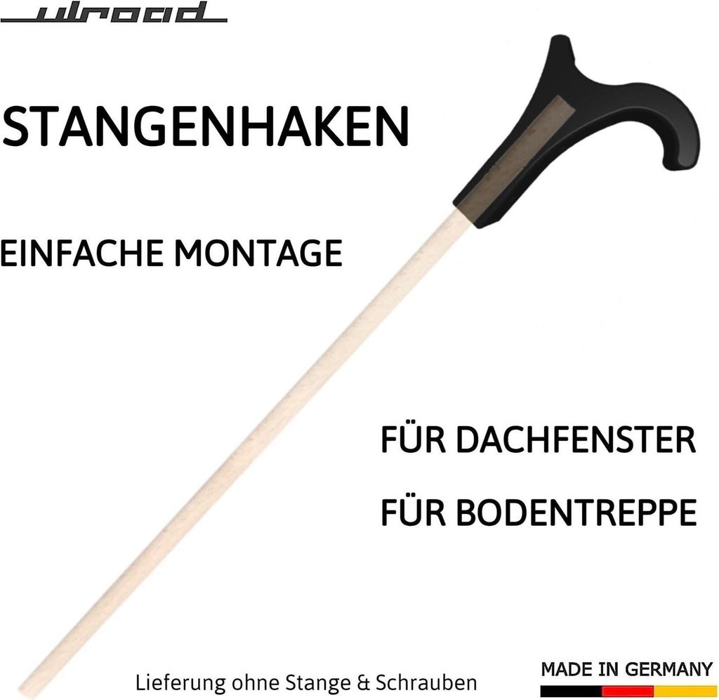Stangenhaken Haken für Dachfenster Bodentreppen Warengreifer Stockhaken