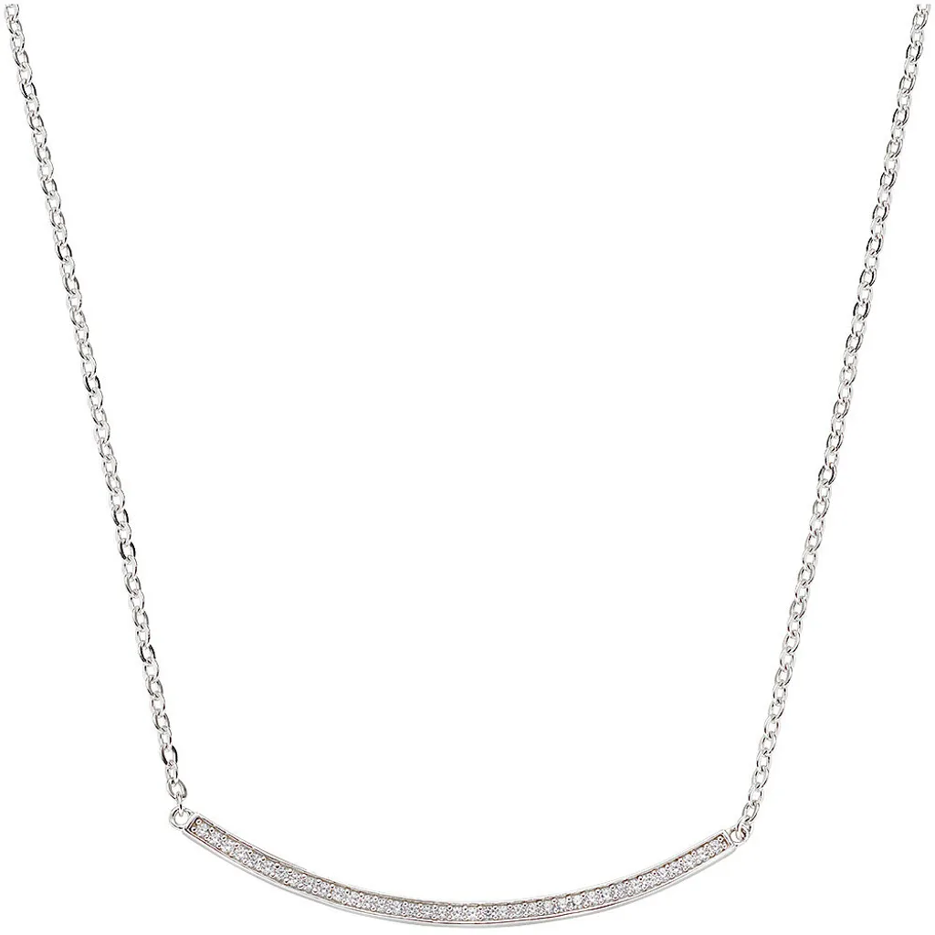 Collana Amen Argento Cuore Diamante | Regalo Donna San Valentino