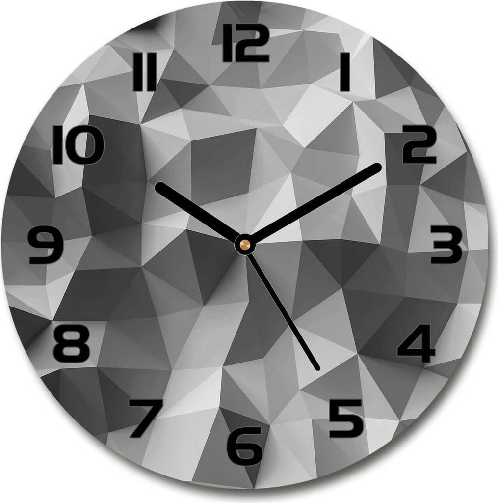 Wanduhr aus Glas 30fi Glasbild Glasuhr Gehärtetes Glas - Produktbild 