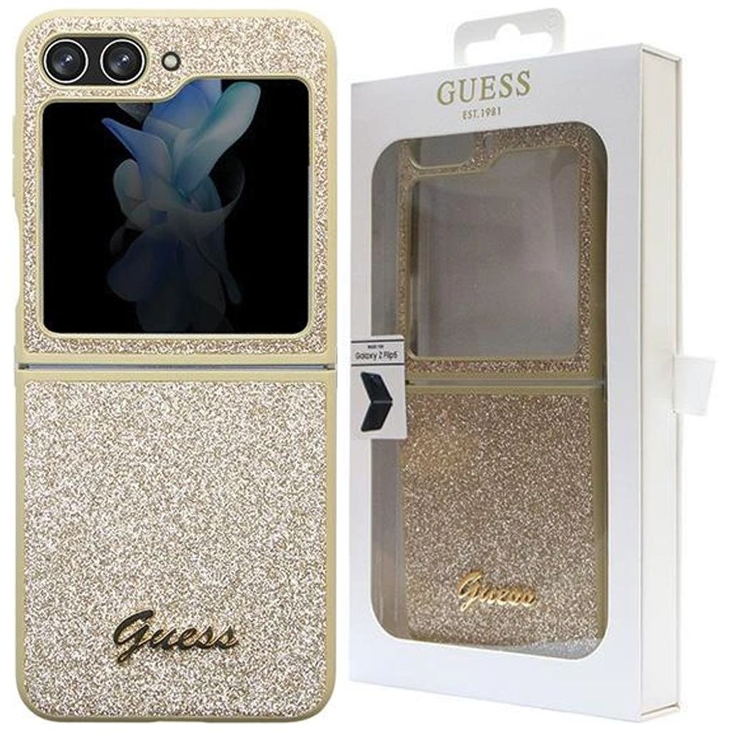 Etui Guess Glitter Script Na Samsung Galaxy Z Flip 5 - Zdjęcie produktu 