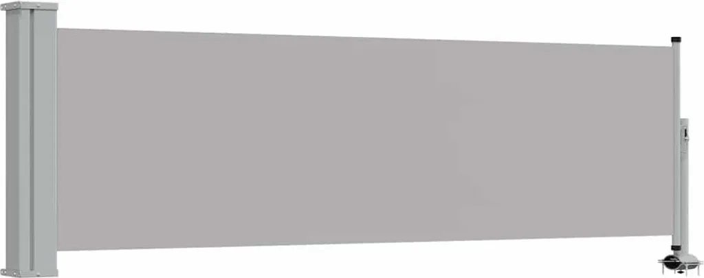 vidaXL Tenda laterale estensibile 80×300 cm Grigio