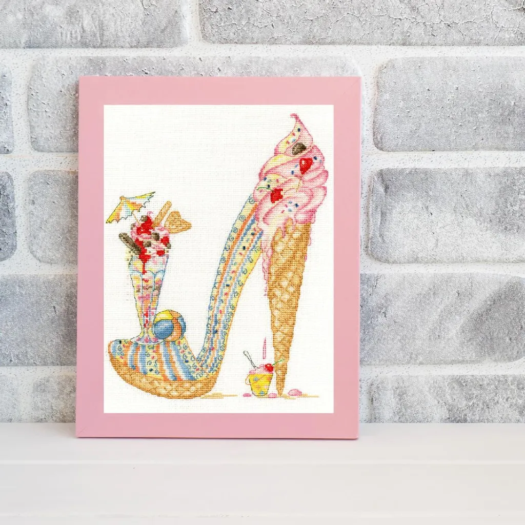 Canevas à Broder Lazy Sundae de Bothy Threads Kit Complet 22x28cm - 2