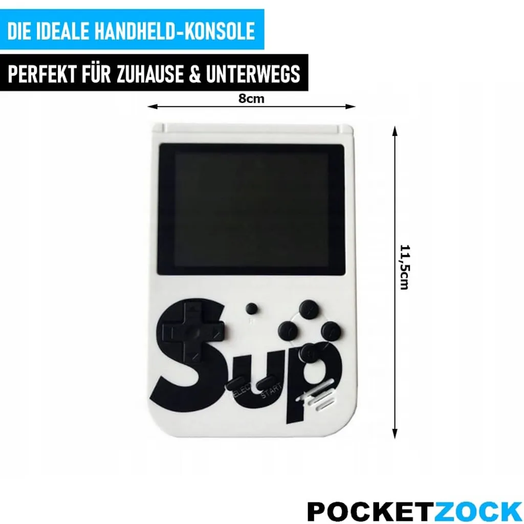 POCKETZOCK Console Portable Rétro Mini 400 Jeux pour Voyage/Trajet
