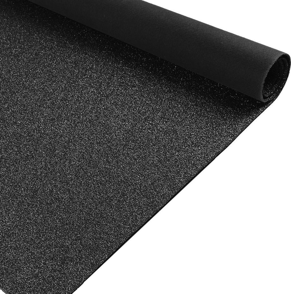 Primaflor Eventteppich GLIMMER - Schwarz - 2,00m x 2,00m - Meterware - Schwer Entflammbarer Messeteppich, Rutschfester Hochzeichtsläufer, Läufer ...