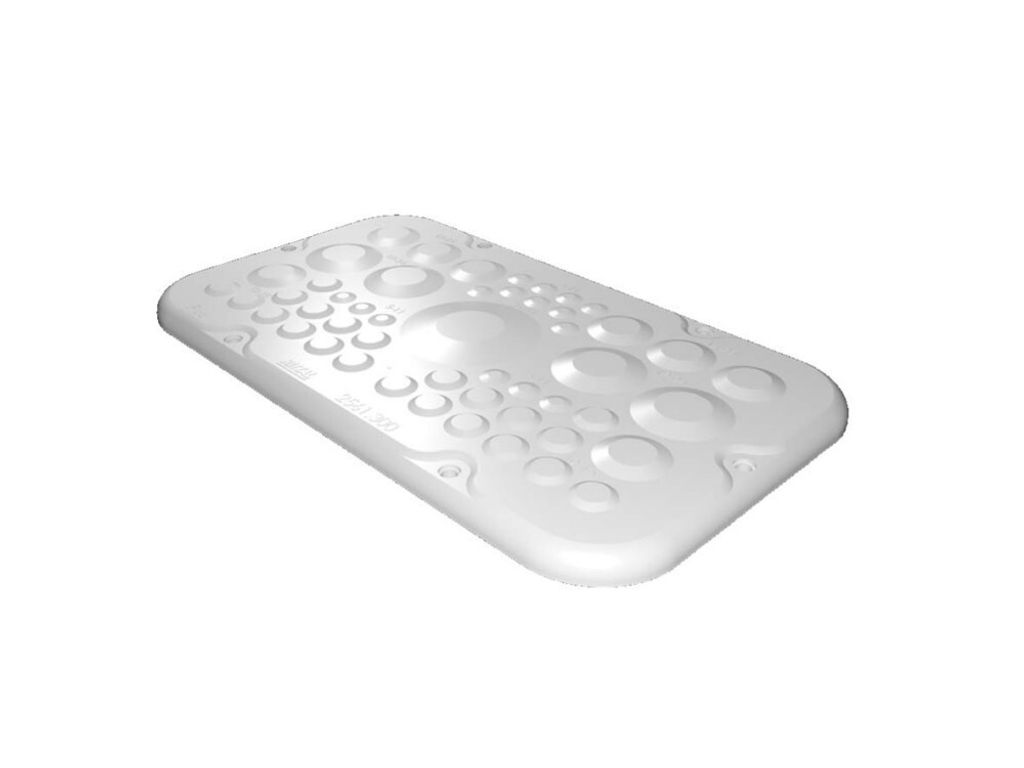 Rittal SZ Kunststoff-Flanschplatten, für AX, mit Membranen,
