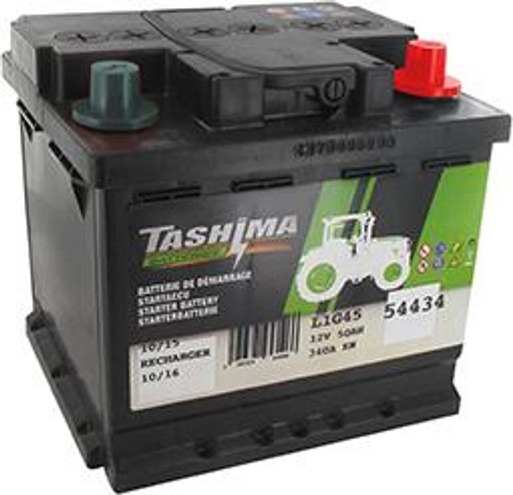 Tashima Starterbatterie 12V - 50A + rechts - L: 208mm, B: 175mm, H: 190mm