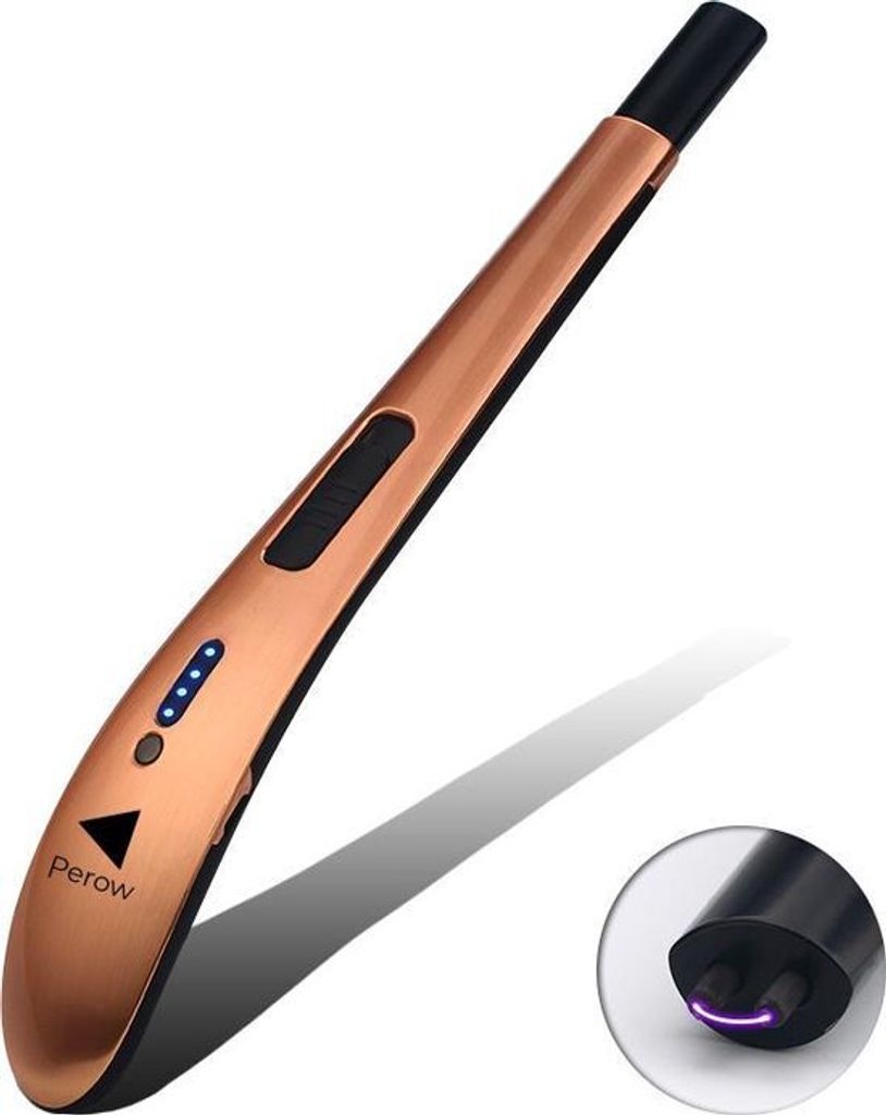 Wiederaufladbares langes elektrisches Feuerzeug - Rose Gold Produktbild 7