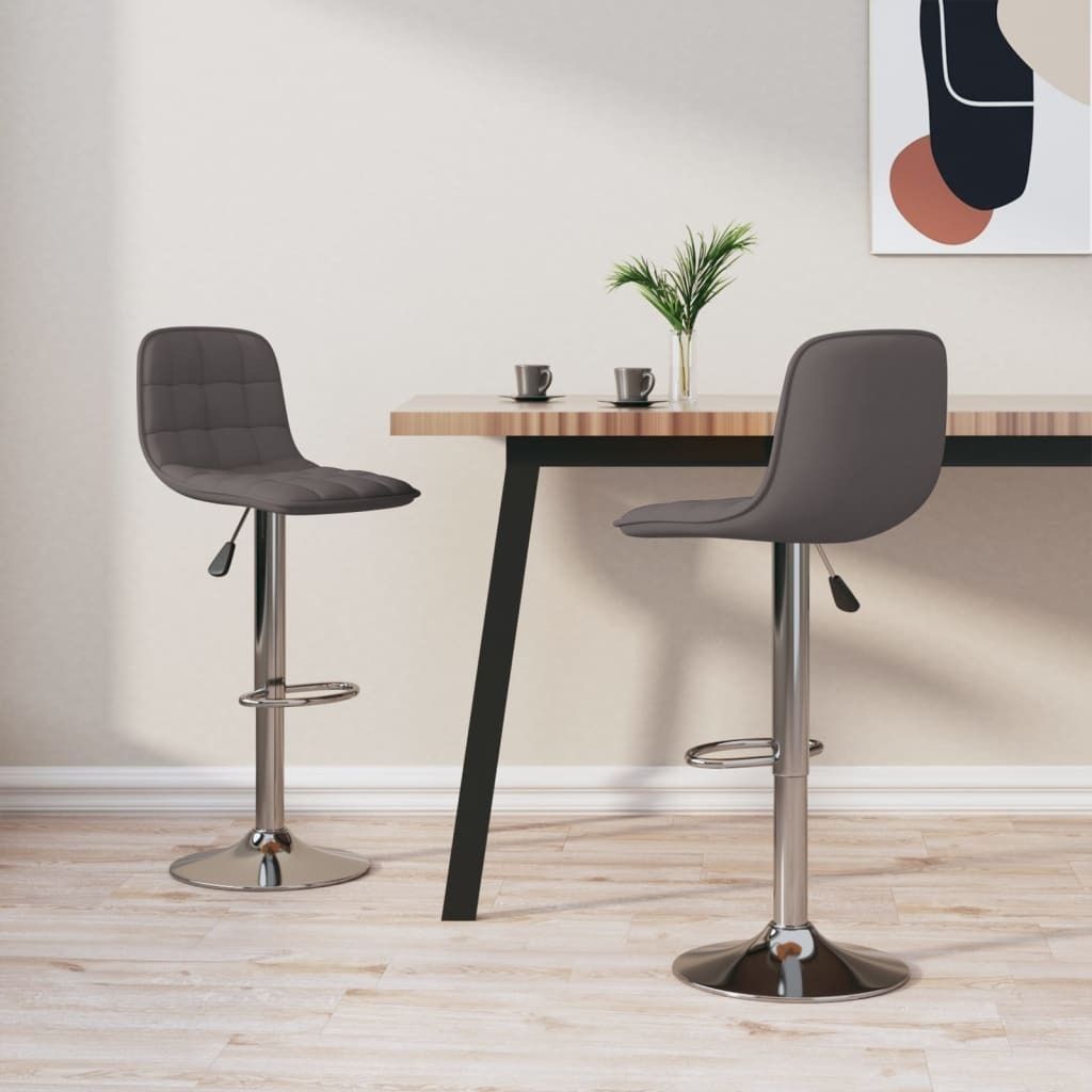 Maison Exclusive - Barhocker 2 Stk. Taupe Stoff