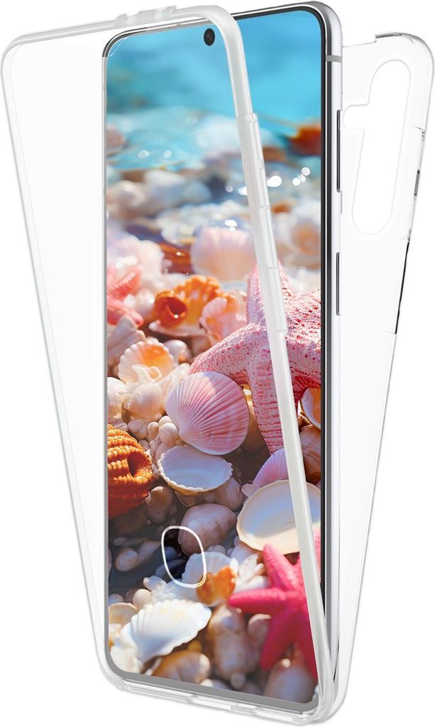 NALIA 360° Hülle für Samsung Galaxy S24 – Vorne & Hinten Schutz – 360GUARD (Full-Body Case) – Marke aus Berlin – Transparent