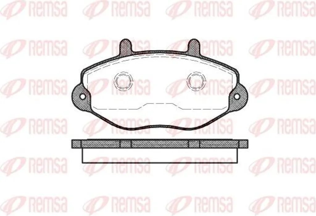 Stop bruits de freinage : Plaquettes REMSA 0392.00 pour Ford Transit