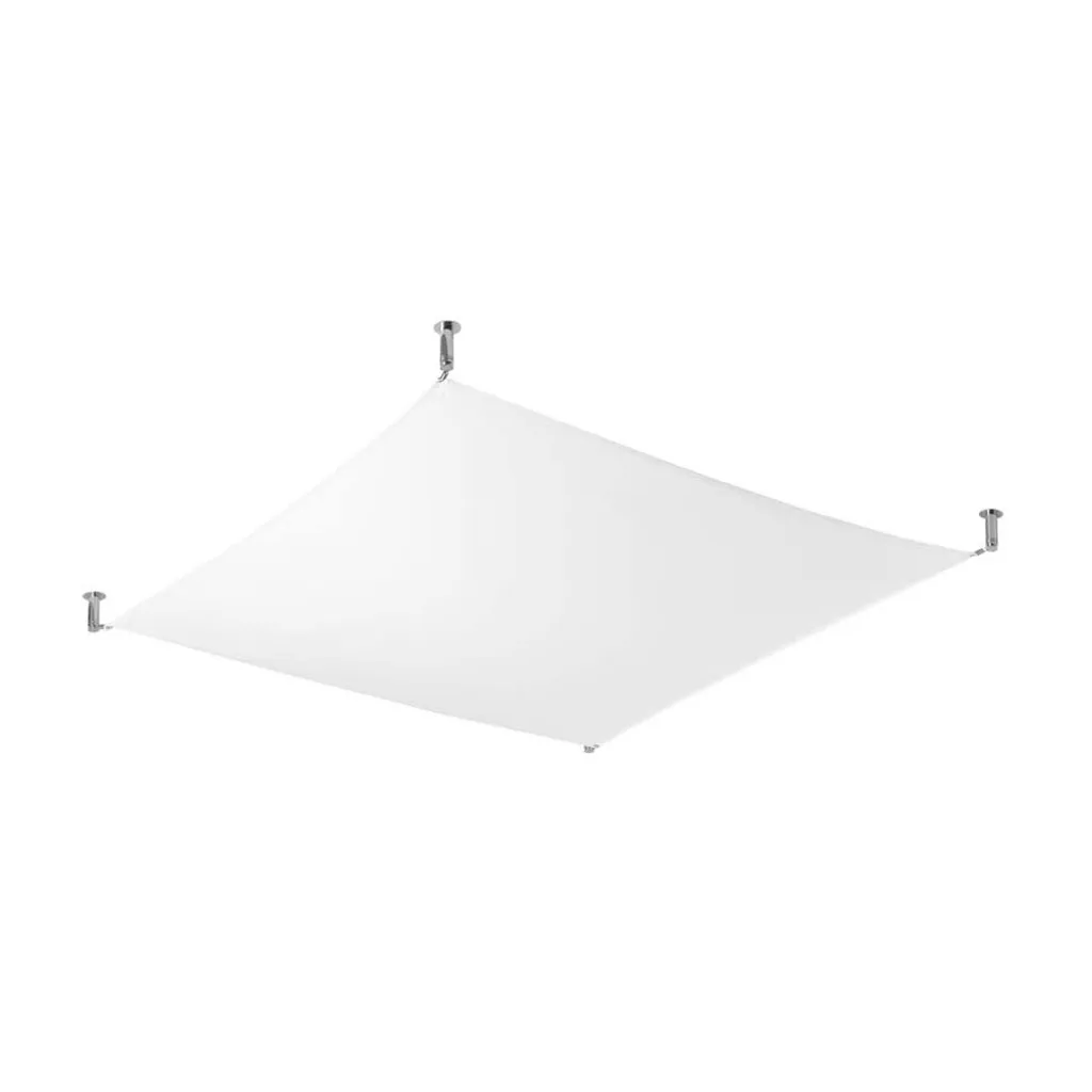 Plafonnier LUNA 2 blanc Sollux Lighting 4xG13 8,5W tissu 105x105 cm