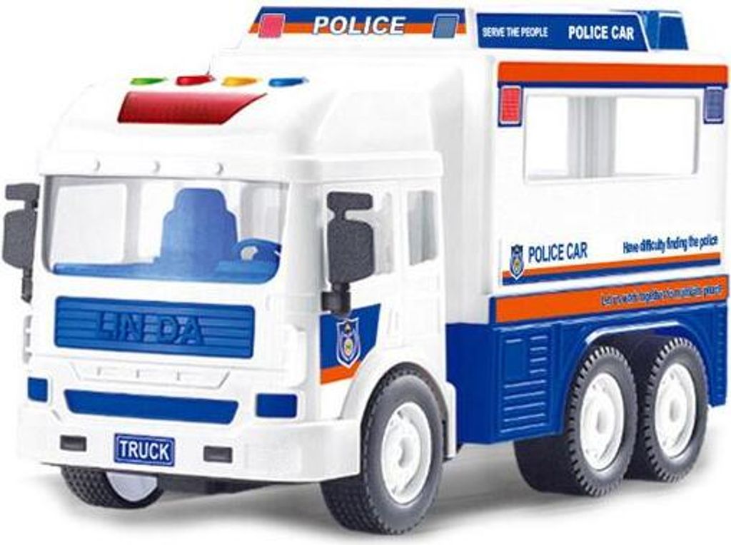 Luna polizeiwagen Junior 25 cm blau/weiss