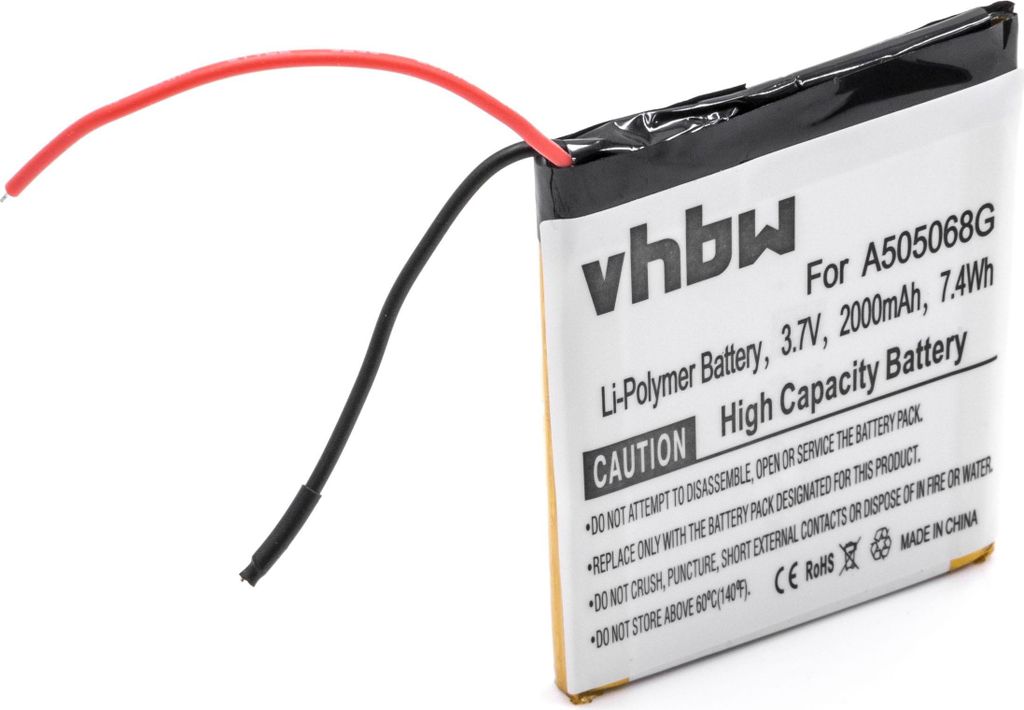vhbw Akku Ersatz für Navgear A505068G, 100618 Produktbild 