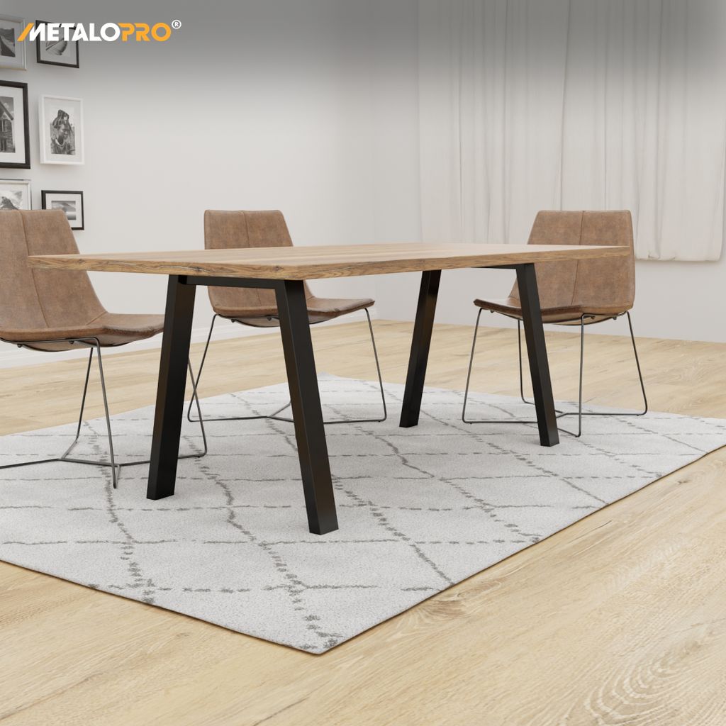 MetaloPro 2 Stück Tischbeine-Metall Schwarz 72cm I Produktbild 6