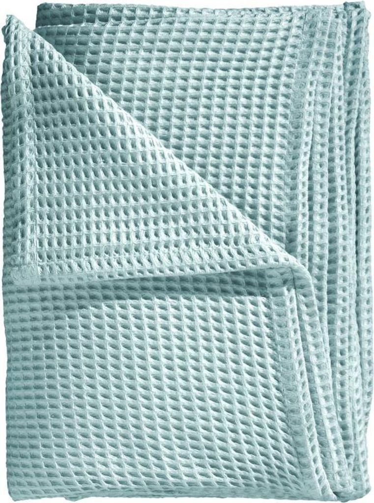 Heckett and Lane Wafel Sprei 240/260 Sky Blue Bettüberwurf 240x260 Sky-Blue Uni