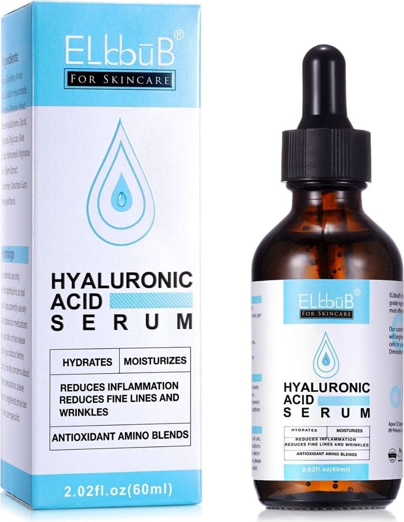 Gesichtsserum Hyaluronsäure Hyaluronic Acid Serum Anti Aging Bio Vegan, 1x 60ml