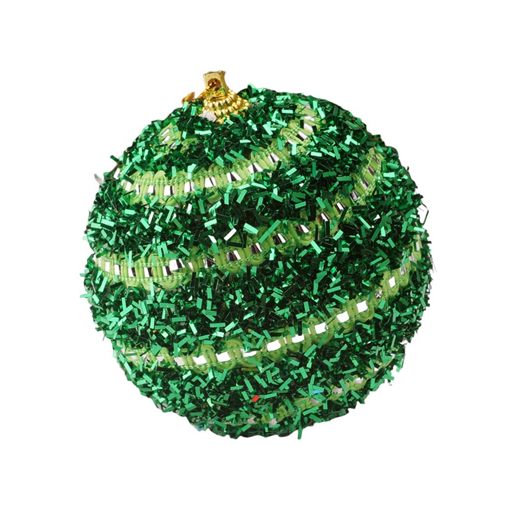 Weihnachtsball Glitter-Pailletten Dekorative Festival Mehrzweck Anti-Fade Party Decor Geschenk Weihnachten Hänge Anhänger Ornament für Neujahr-G...