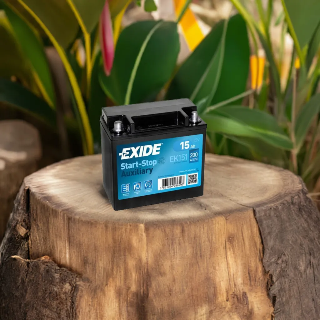 Batterie de secours 12V 15Ah Exide EK151 Start-Stop technologie AGM