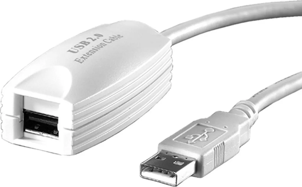 Solution port USB trop loin : Prolongateur 5m blanc haute fidélité USB 2.0