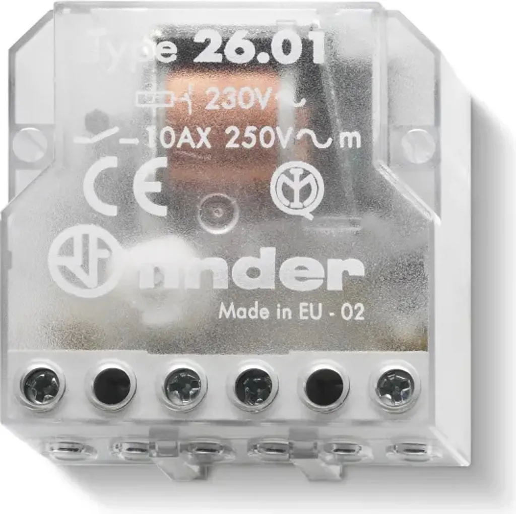 Interrupteur à impulsion Finder 10A encastrable pour circuit lumière - 2