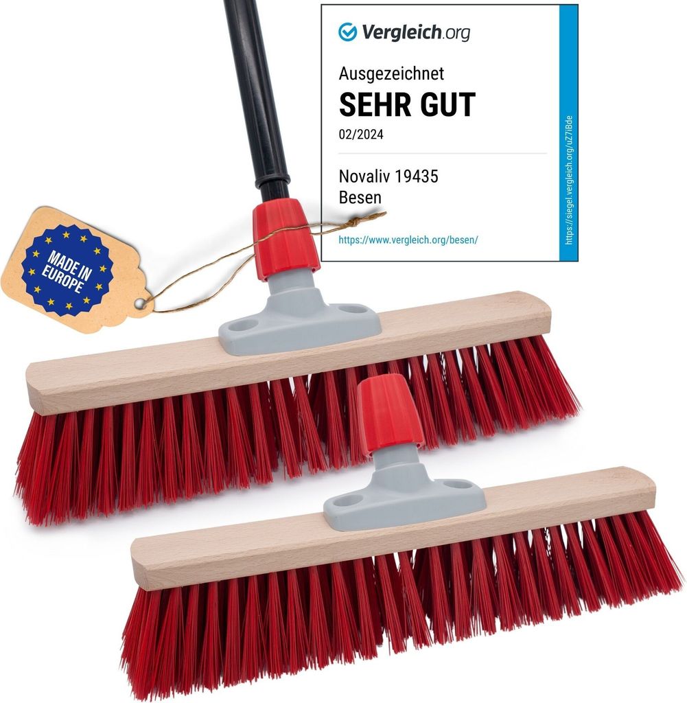 Novaliv Rosshaarbesen 44 Cm – Mit Holzstiel, Weic Produktbild-Vorschau 5