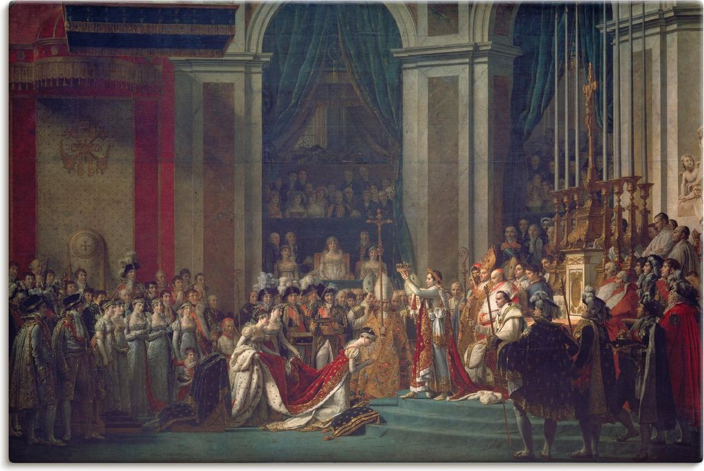 ARTland Leinwandbild Krönung Napoleons I und Josephines Größe: 30x20 cm