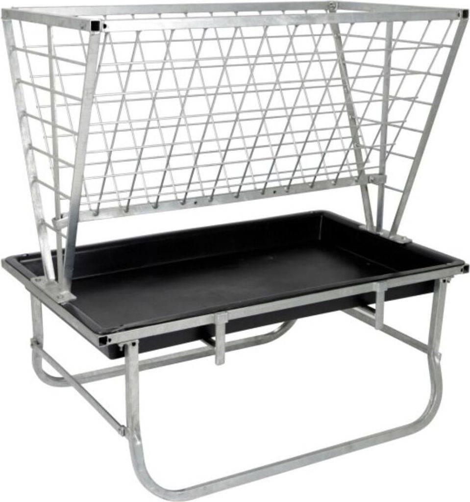 Futterraufe klein f. Schafe ohne Dach Metall feuerverzinkt 112,5 x 68,5 x 116 cm