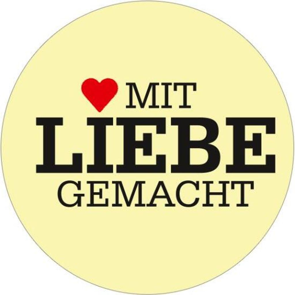 24x Sticker mit Liebe gemacht (Motiv 8) 4cm Geschenk Produktbild 