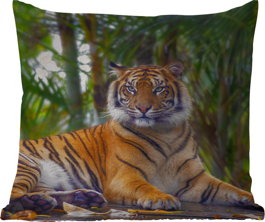 MuchoWow® Outdoor Kissen - Tiger - Tiere - Wald - Dschungel Produktbild 