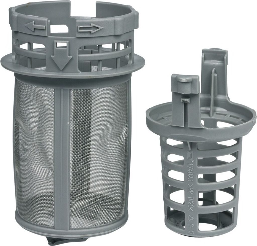easyPART passend für 1740800500 Beko Sieb Feinsieb für Geschirrspüler 2-teilig