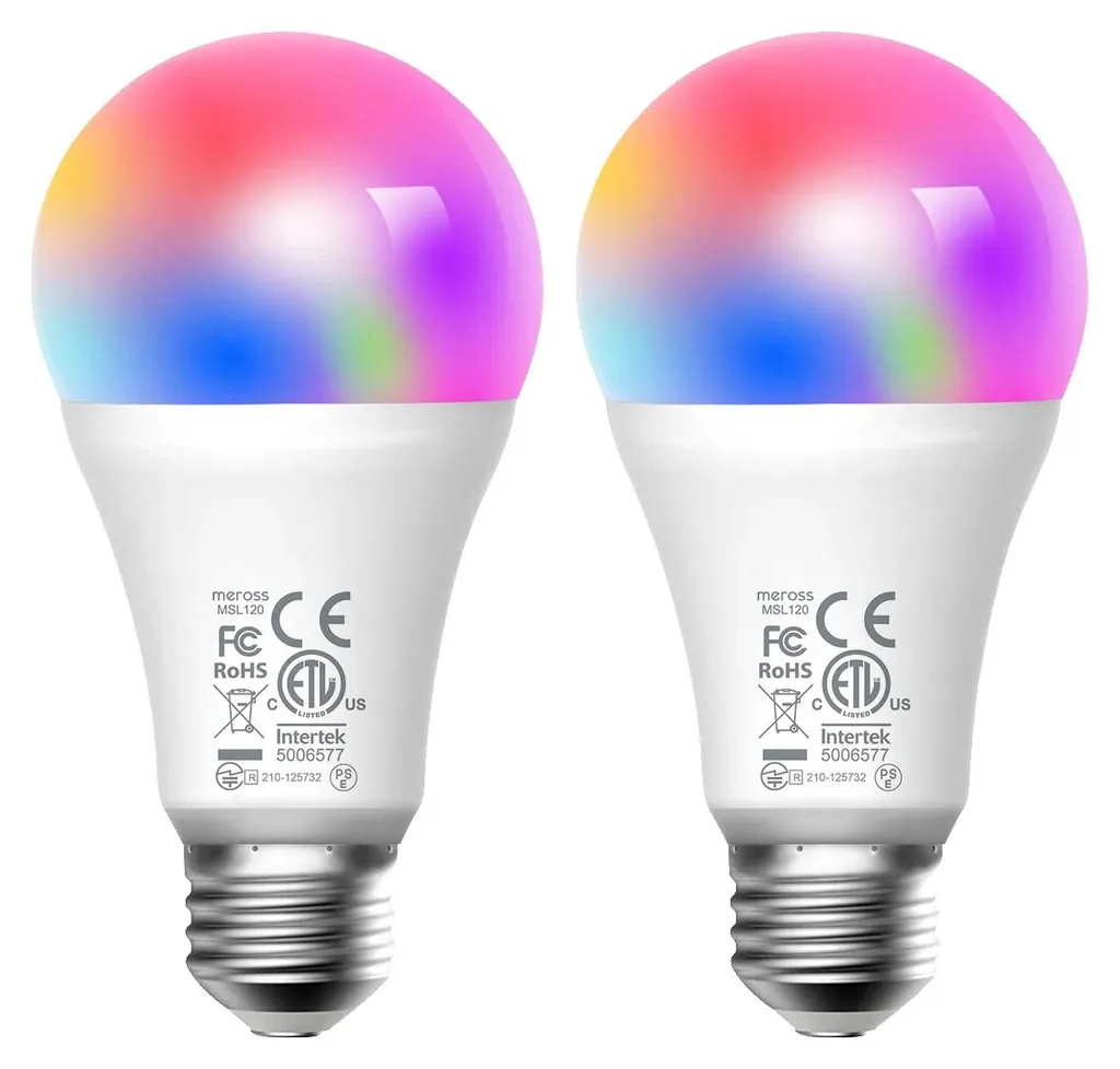 Ampoule Connectée WiFi E27 9W Dimmable : Éclairage LED Intelligent Lot x2
