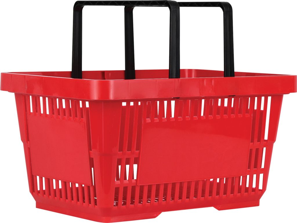 METO 9231329 Nákupní koš METO s držadly, 22 litrů, červený Obrázek produktu 